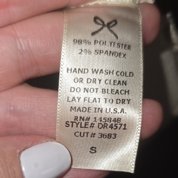 Everly Womens Small S Cream Fit and Flare Mini Dress - Picture 7 of 8